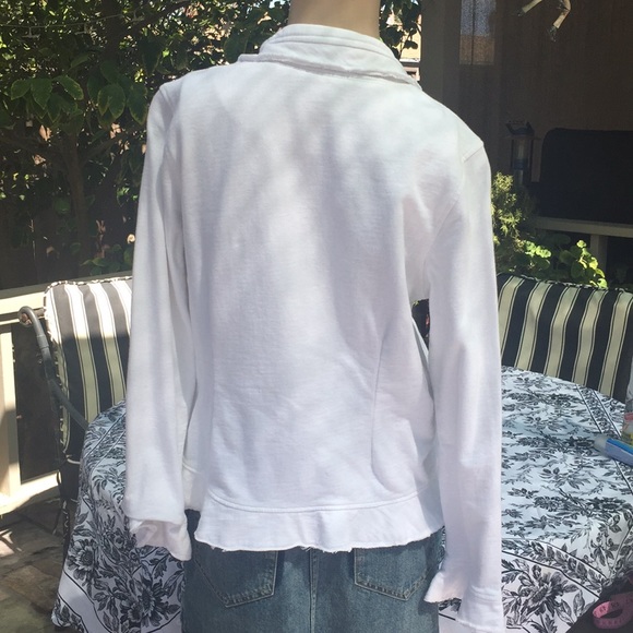 White 100% Cotton Blazer - Picture 2 of 8